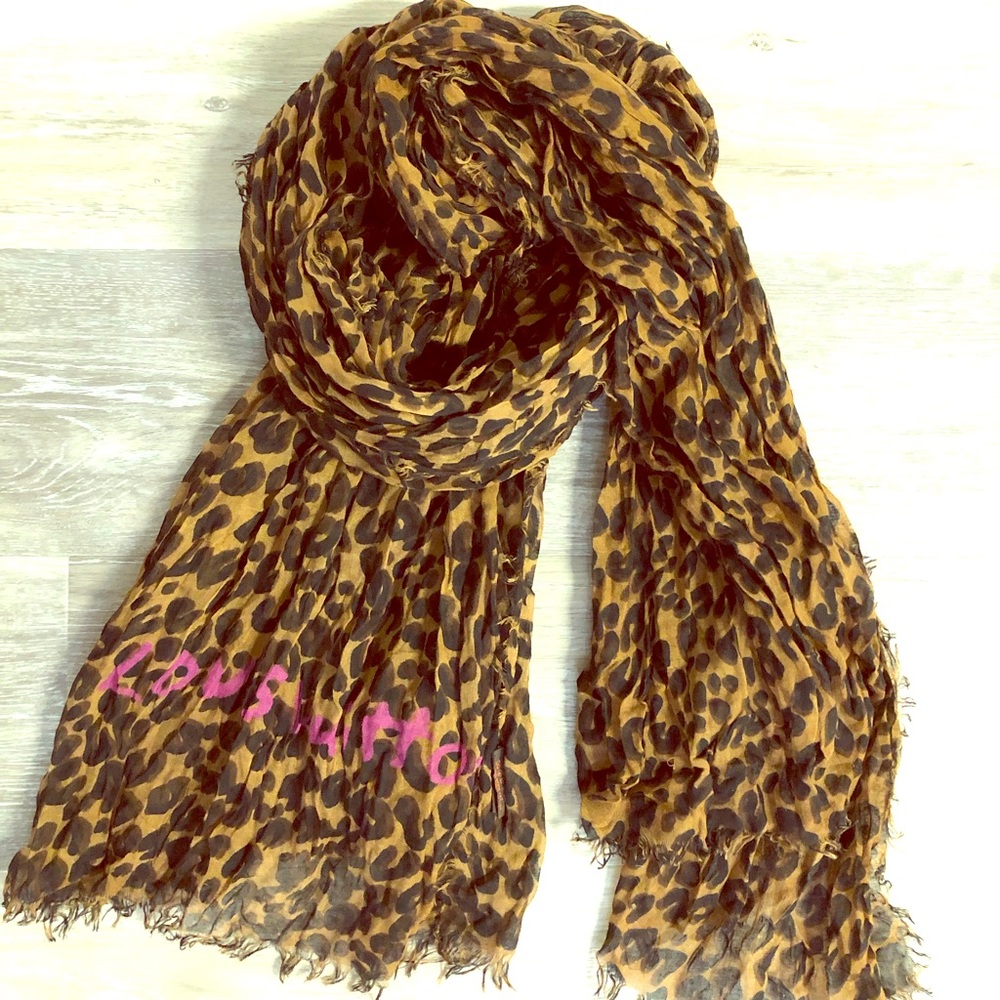 Louis Vuitton Leopard Scarf